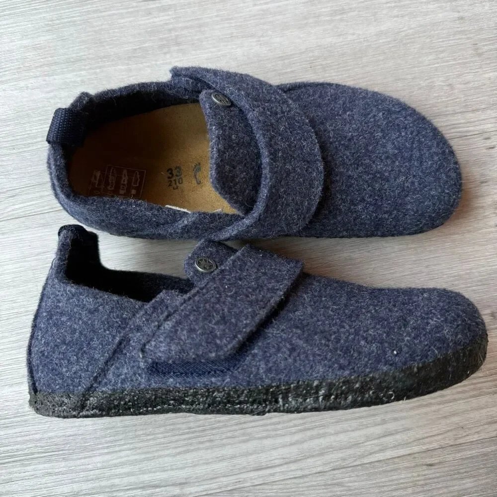 New Birkenstock Zermatt HL kids' slippers made of wool felt Size 33 US 2
